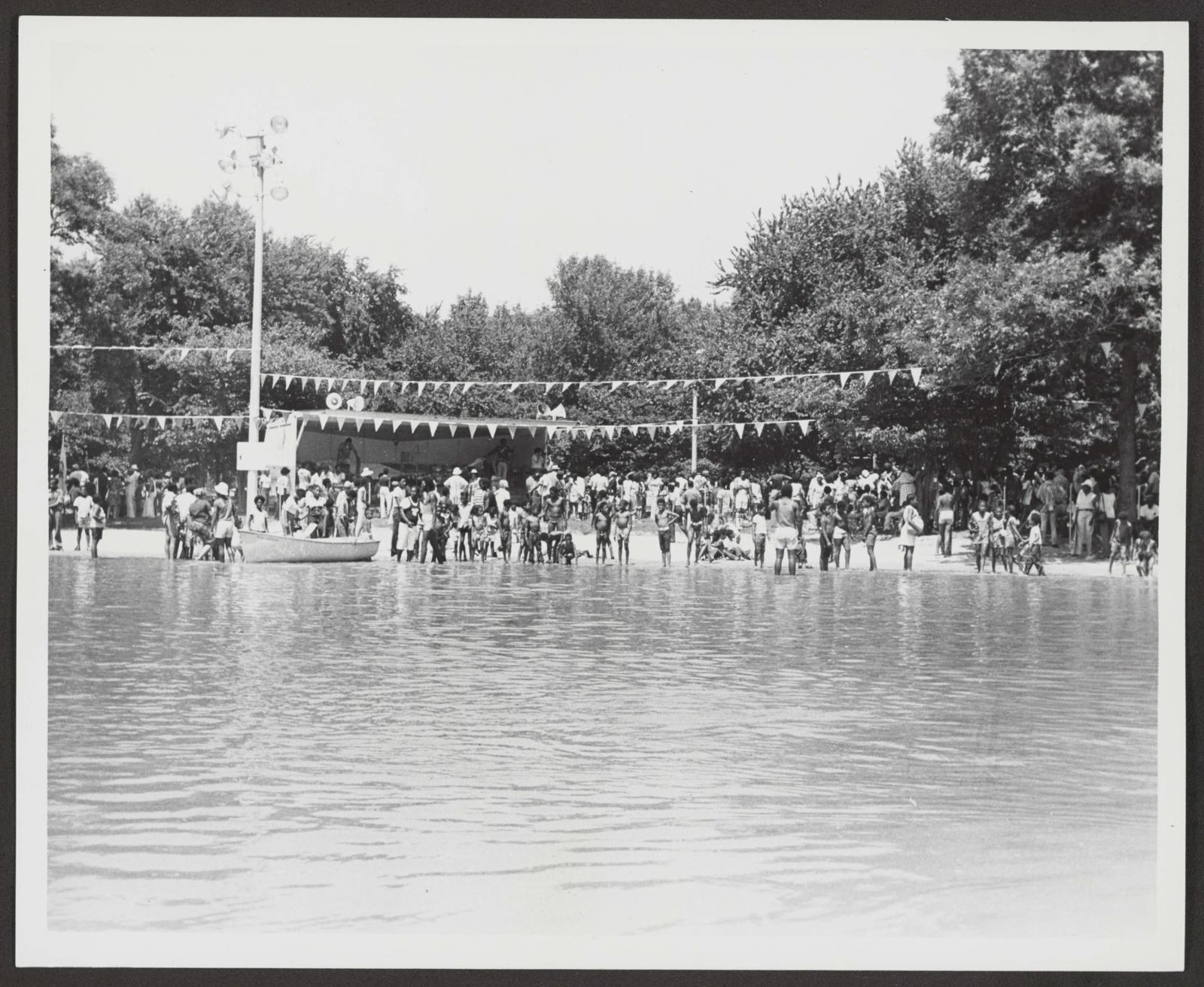 ECC Douglas Park (0218) Events Lagoon dedication, 19750804