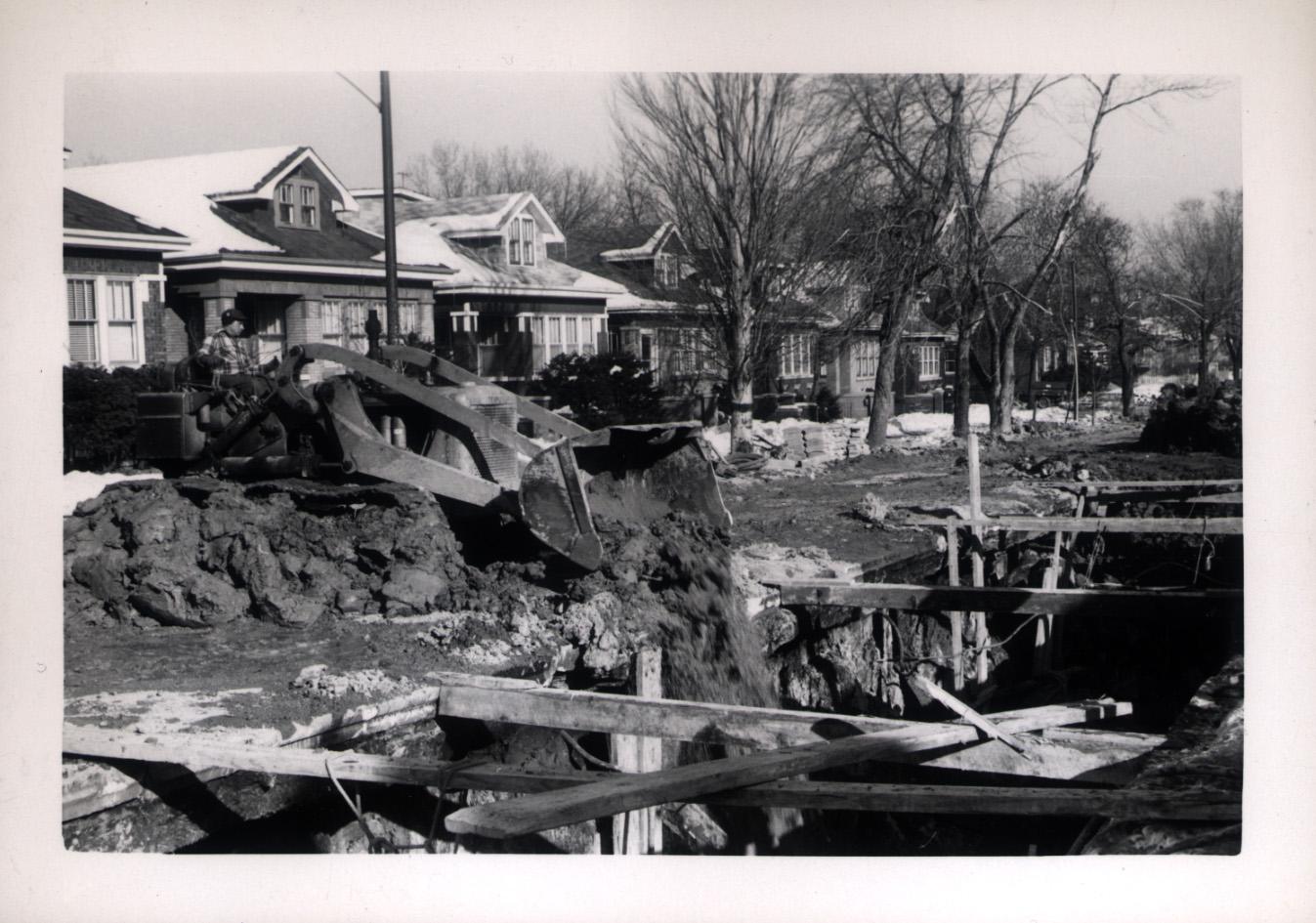 ECC Roscoe Street, between Mobile and Austin, above ground, Febr