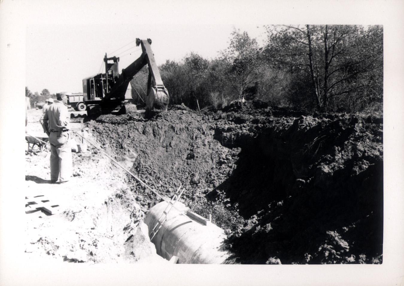 ECC Langley Avenue and 61st Street, construction, c. 1957