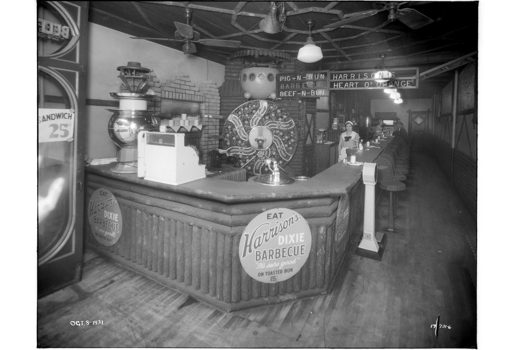 ECC Harrison's Log Cabin, 865 East 63rd Street; interior view